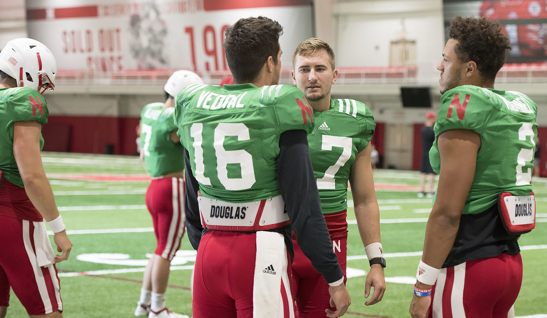 Nebraska football practice, 8/14